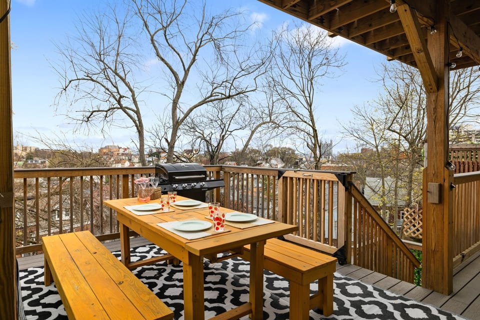 Dine Outdoors: Spacious Patio with BBQ Grill