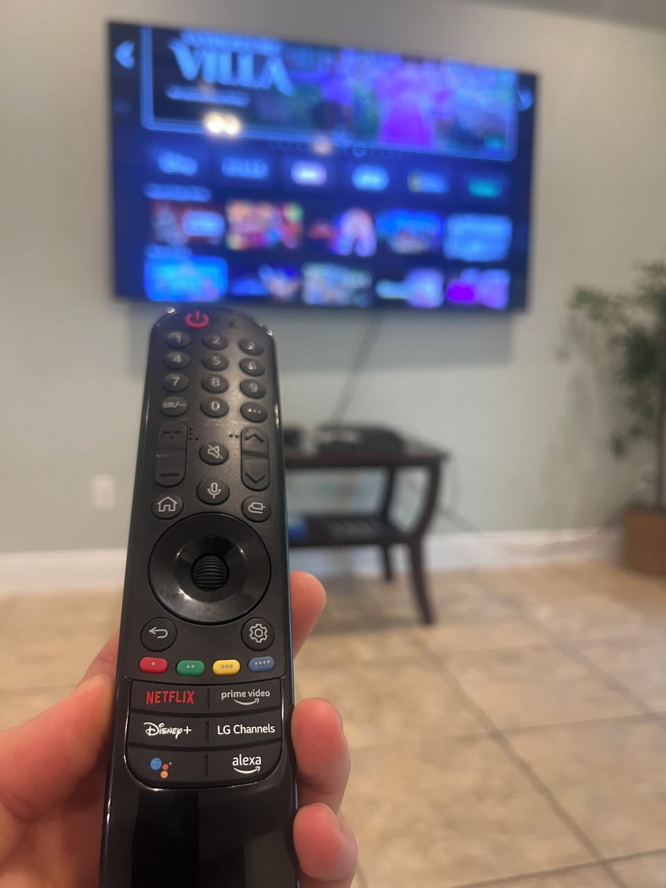 4k TV with apps like Netflix, Hulu, Disney+, Prime and YouTube.