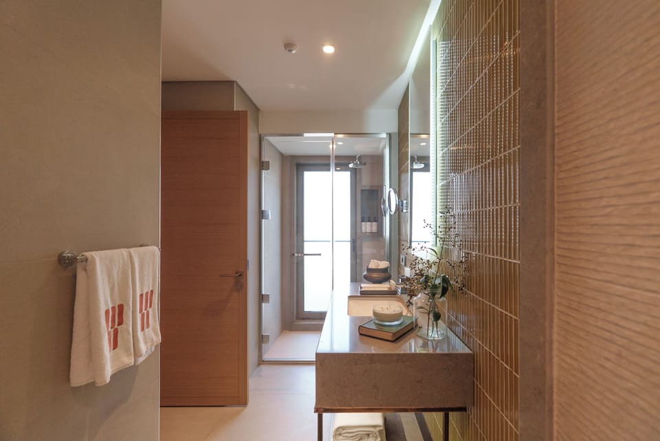 Eco-friendly toiletries, hair dryer, bathrobes, slippers