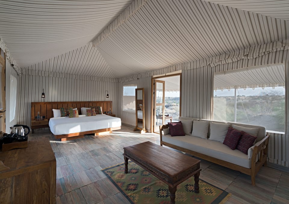 Luxury Tent | 1 bedroom, Egyptian cotton sheets, premium bedding, minibar