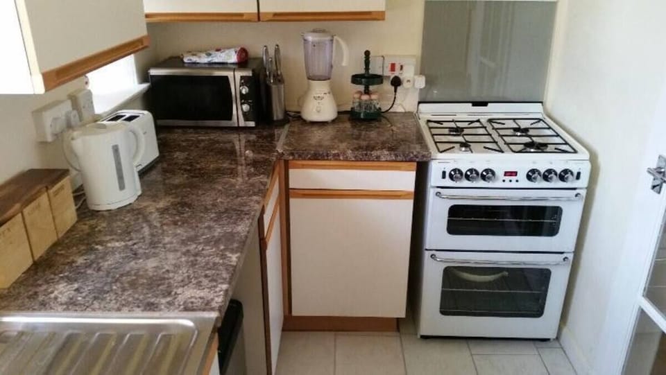 Apartment | Private kitchen | Fridge, microwave, oven, stovetop