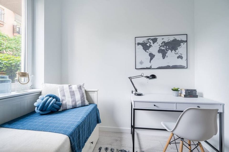 Seperate Bedroom with Working Space | Book Now With RENTUJEMY