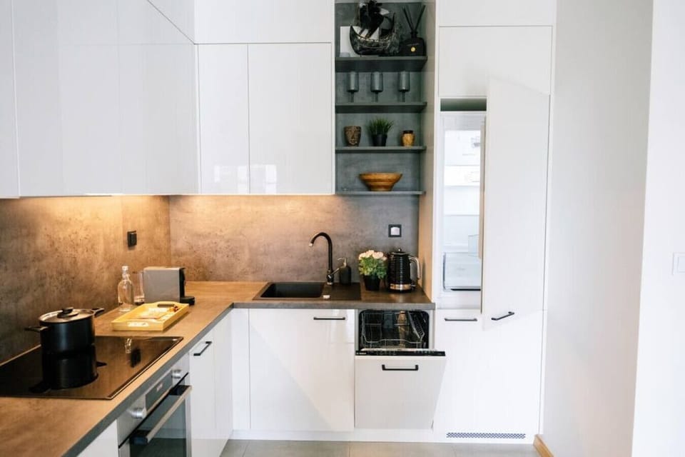 Compact Kitchen Equipped with Useful Appliances | Book Now with RENTUJEMY