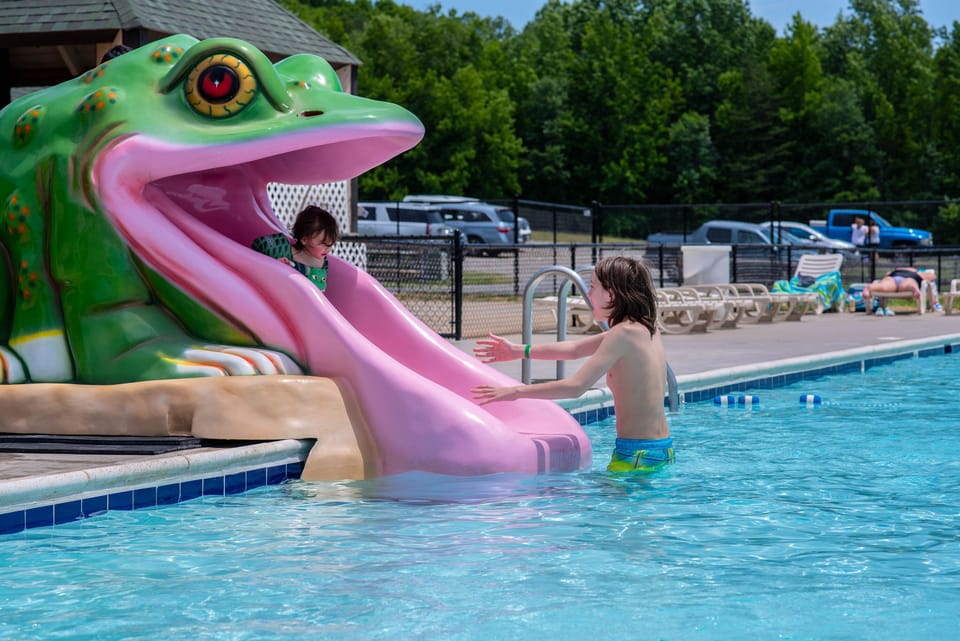 The resort features several swimming options and locations