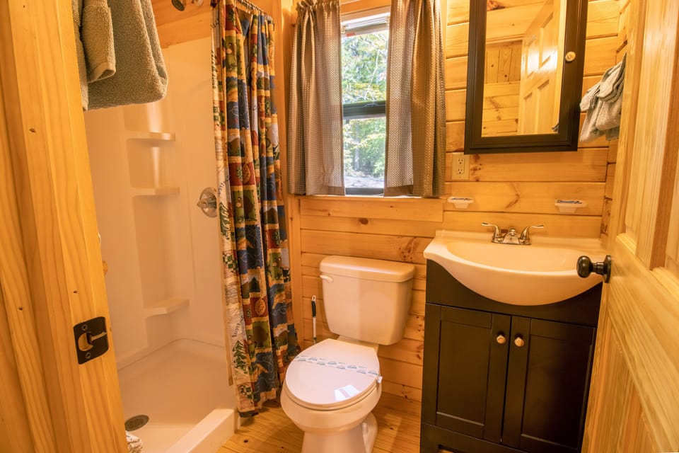 One full bathroom