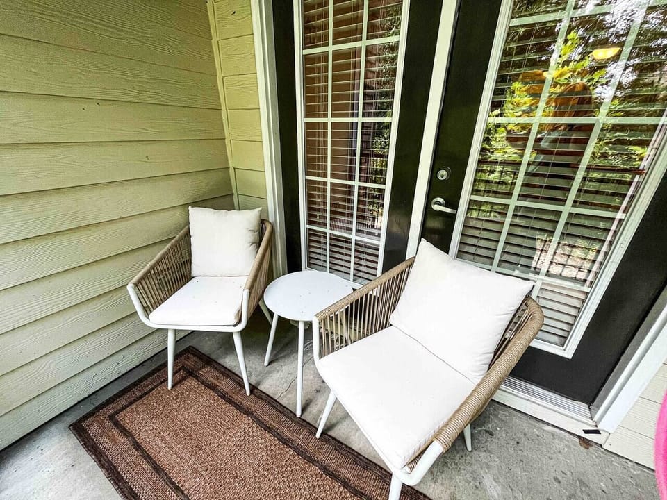 Outside private patio 