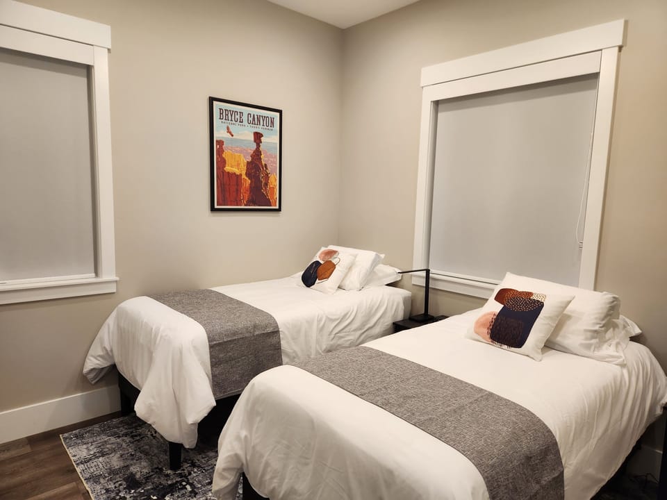 Bedroom #2. With 2 twins that can be combined to make a king bed