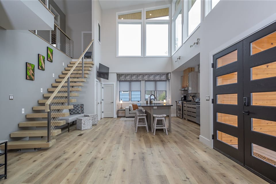 Open-concept main floor with an abundance of natural light
