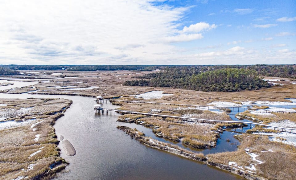 Images of the area via a drone during Jan. 2025 snowfall