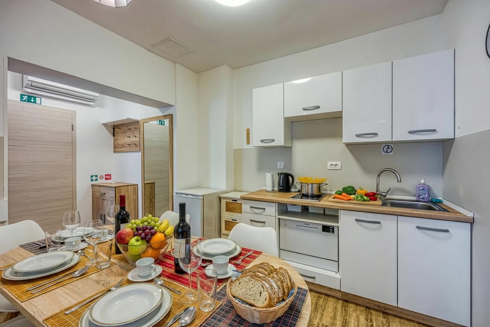 Kitchen and dining area