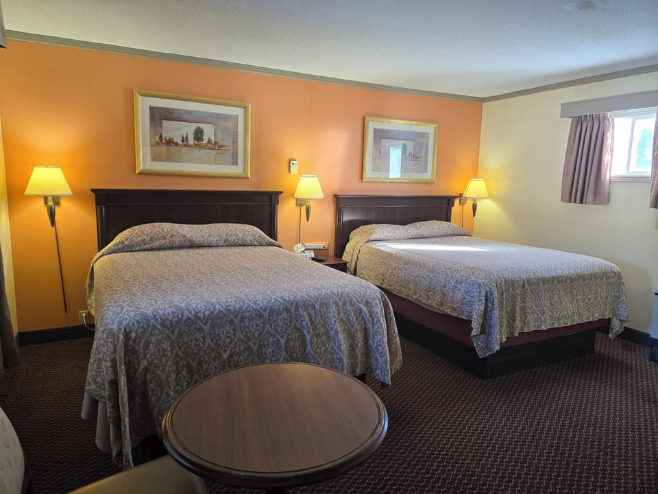 Standard Double Room, 2 Queen Beds | Desk, iron/ironing board, free WiFi, bed sheets