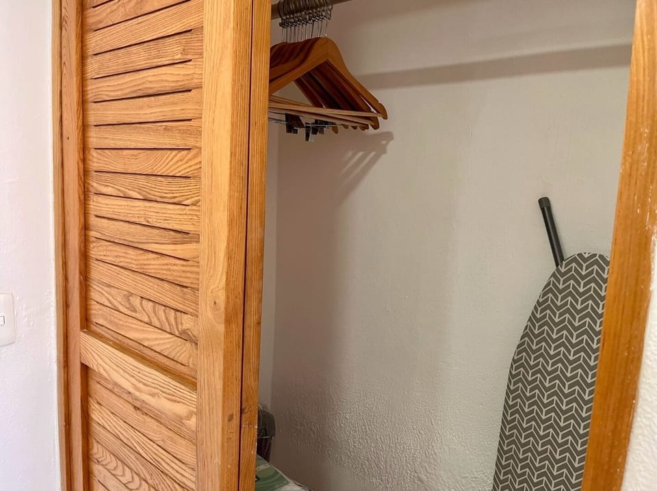 Closet with iron 