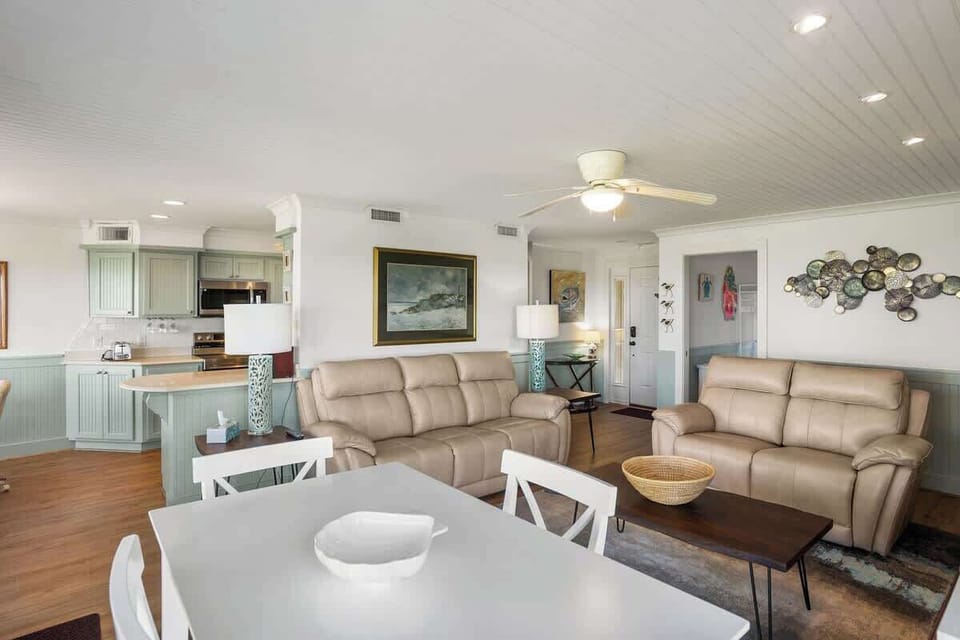 Living Room with Access to the Patio and Dining Areas