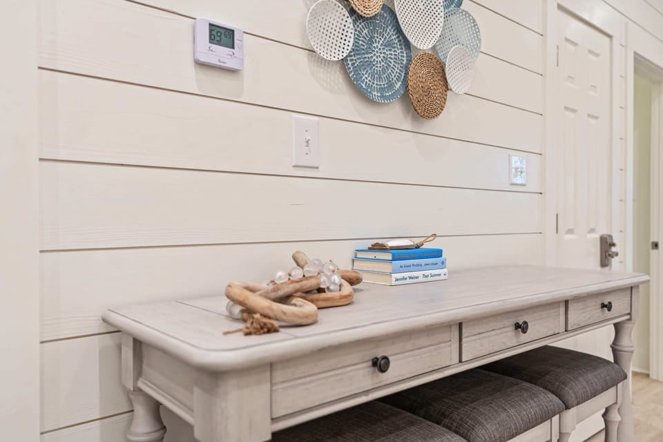 A dedicated desk space for work, study, or catching up on emails!