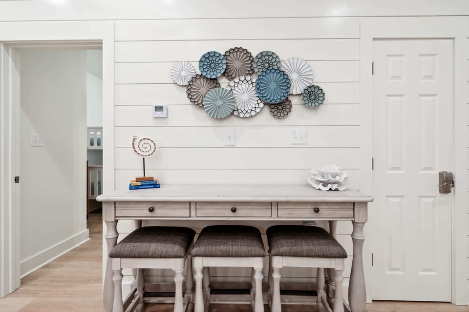 A dedicated desk space for work, study, or catching up on emails!
