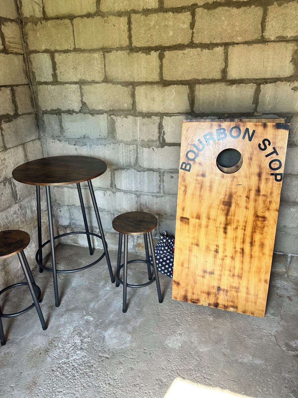 Outdoor Game Shed with Darts and Foosball Table