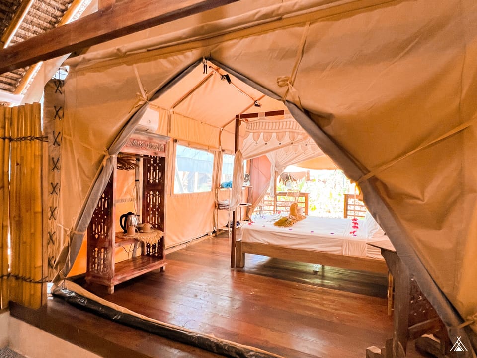 Luxury Tent, 1 Bedroom, Private Bathroom | 1 bedroom, premium bedding, in-room safe, blackout drapes