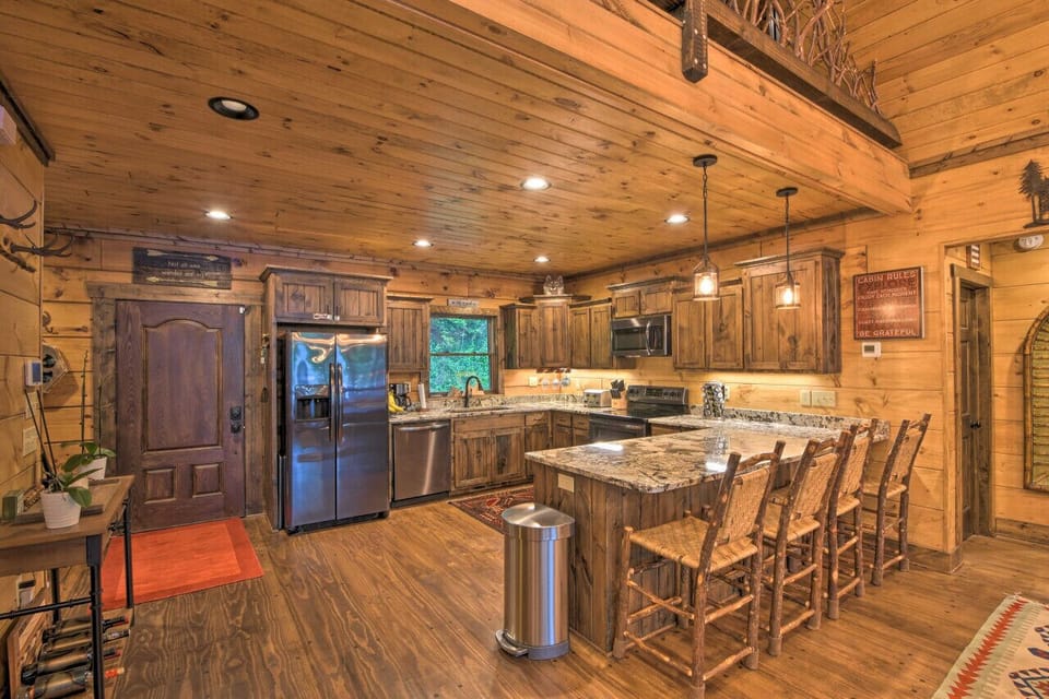 Fully stocked kitchen for home cooked meals and entertaining!