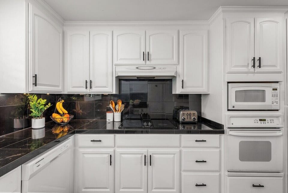 Functional kitchen layout offering plenty of room for family meals and entertaining