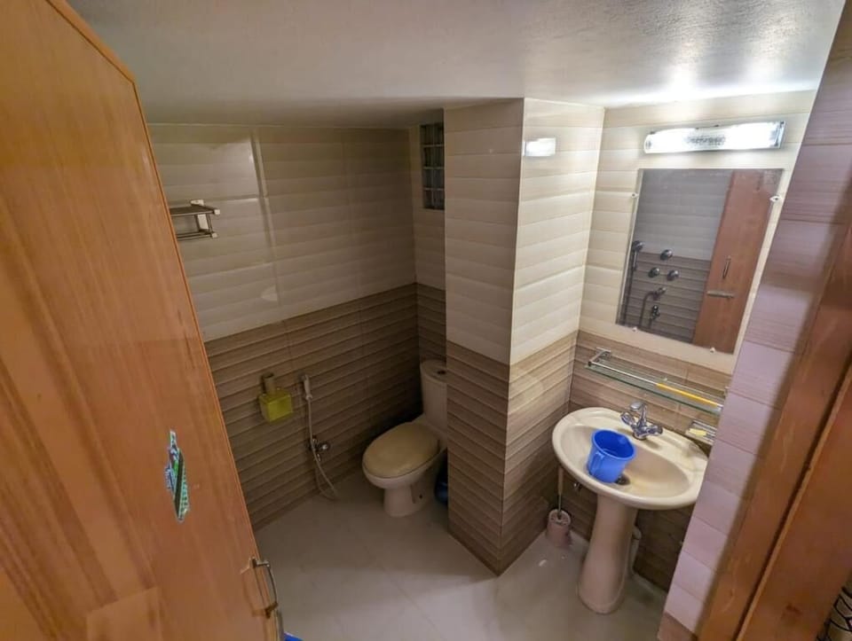 Deluxe Apartment | Bathroom | Rainfall showerhead, free toiletries, towels, soap
