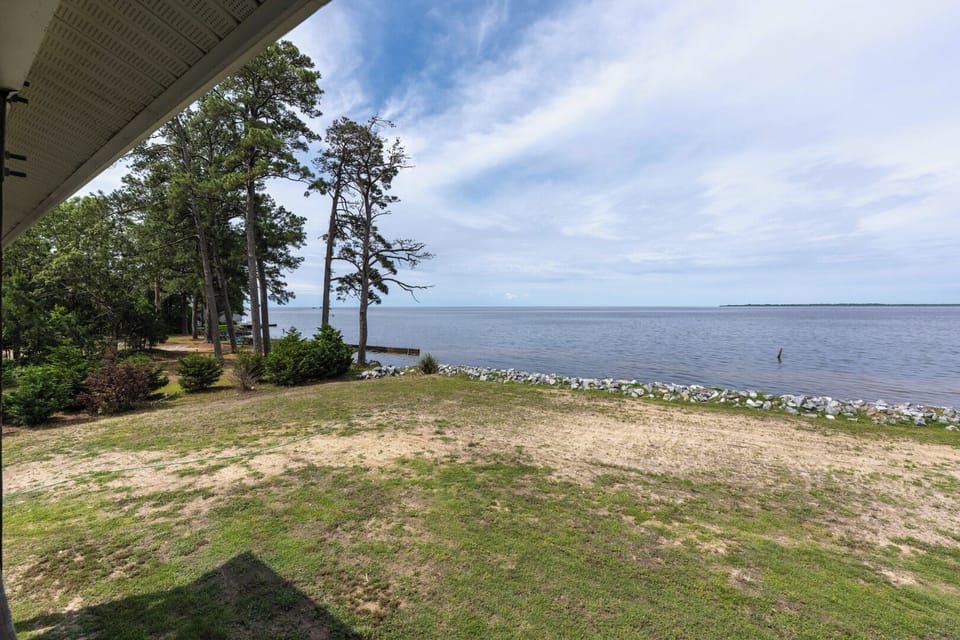 View of the Sound from the Back Deck