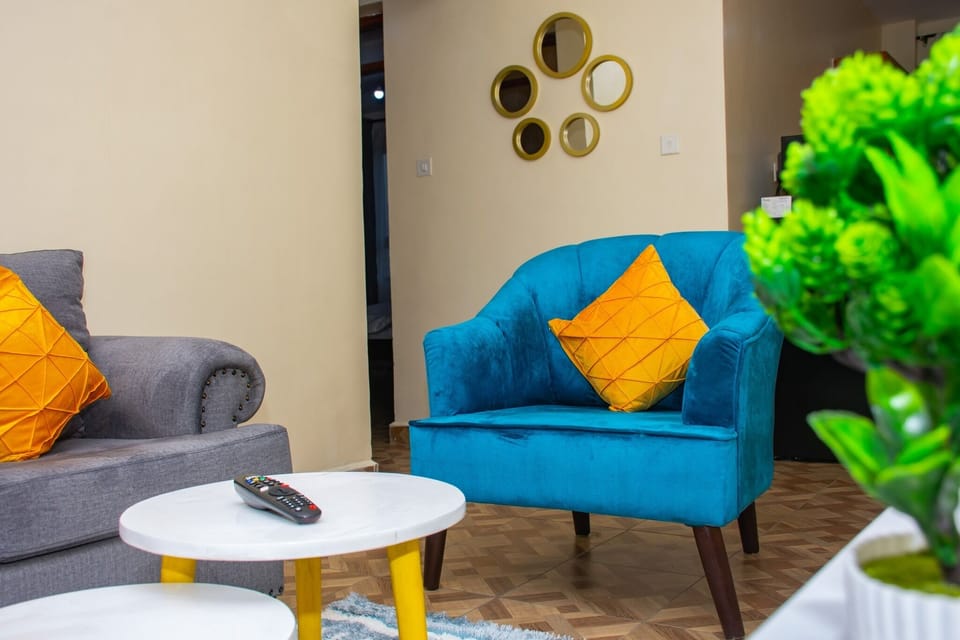 City Apartment | Living area | 24-inch Smart TV with digital channels