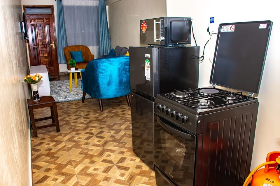 City Apartment | Living area | 24-inch Smart TV with digital channels