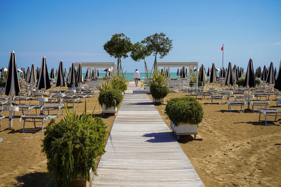 Outdoor banquet area