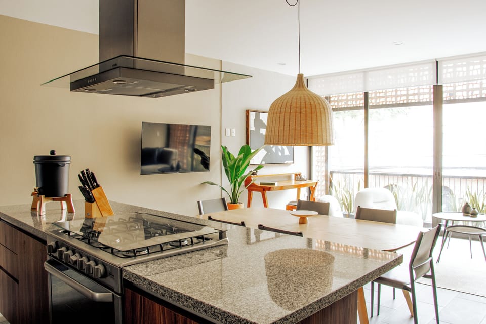 Exclusive Apartment | Living area | 32-inch Smart TV with digital channels