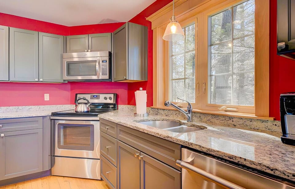 Prepare meals in our fully equipped kitchen.