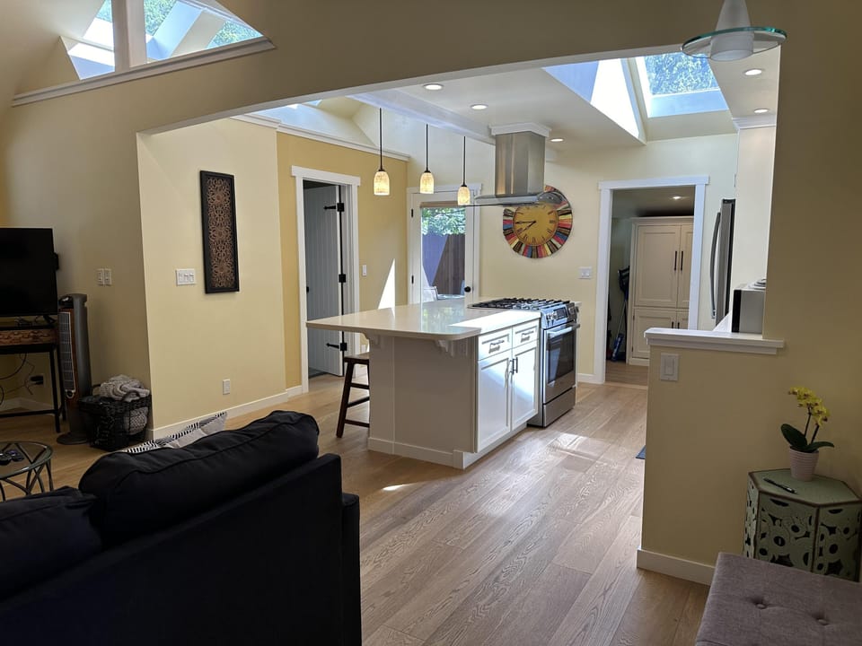 Loads of natural light in this sweet and renovated cottage