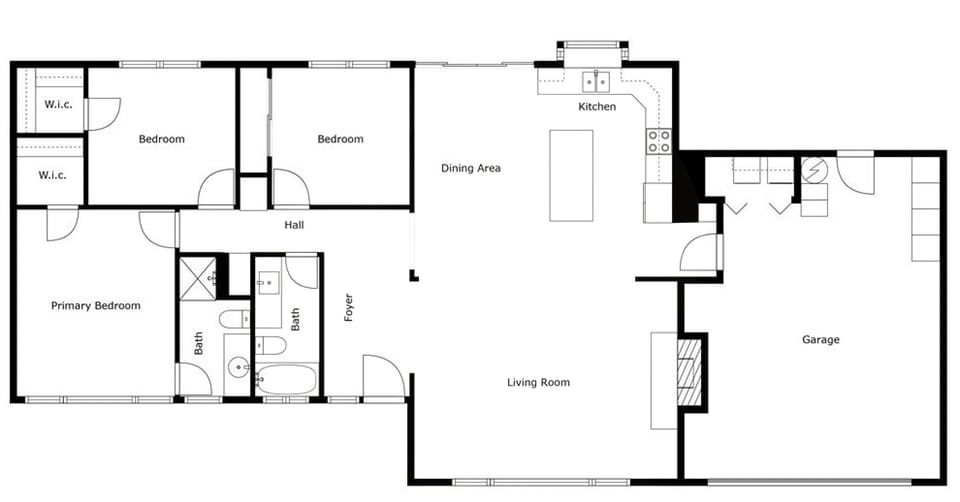Floor plan of the home.