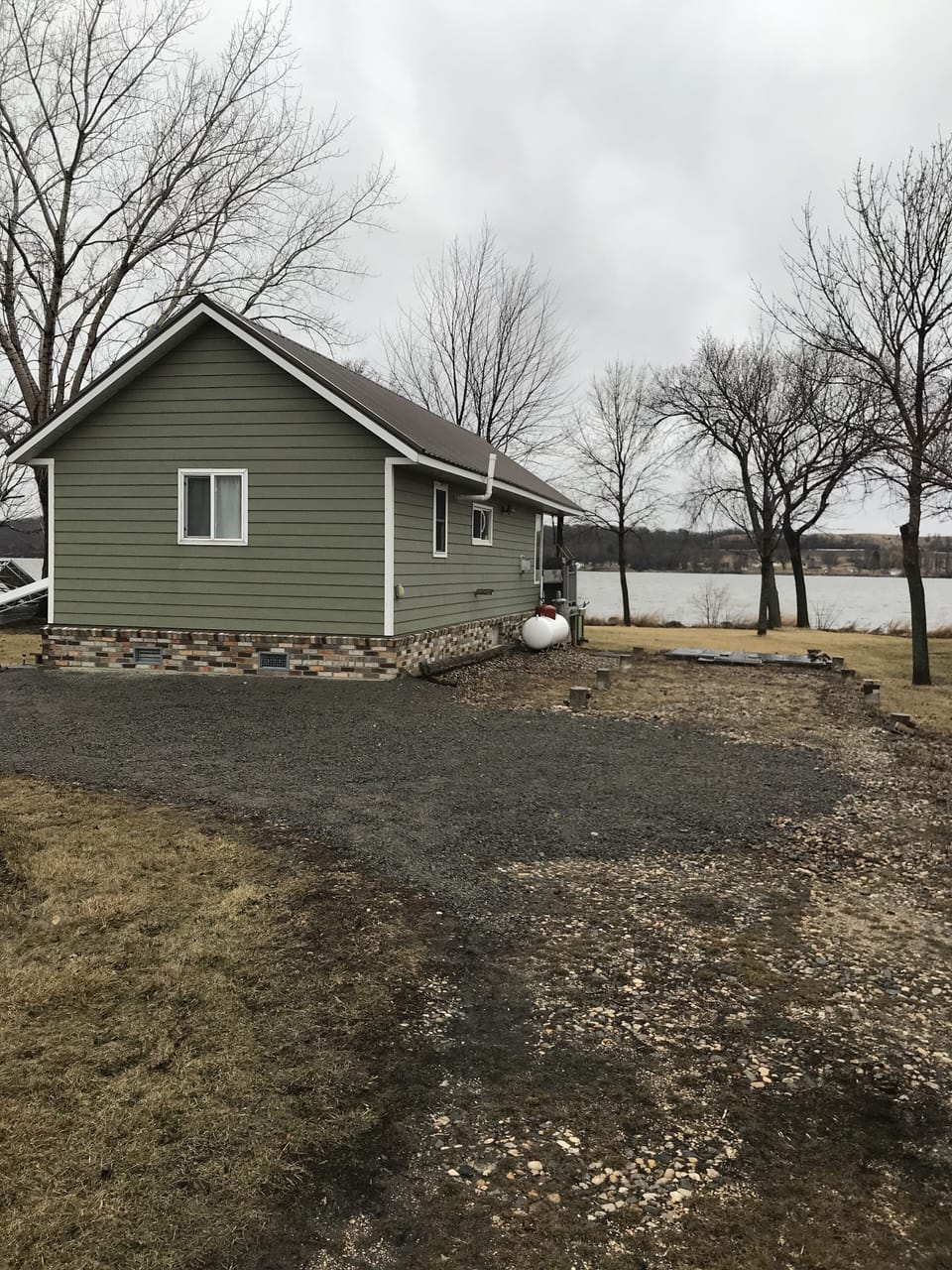Incoming driveway 