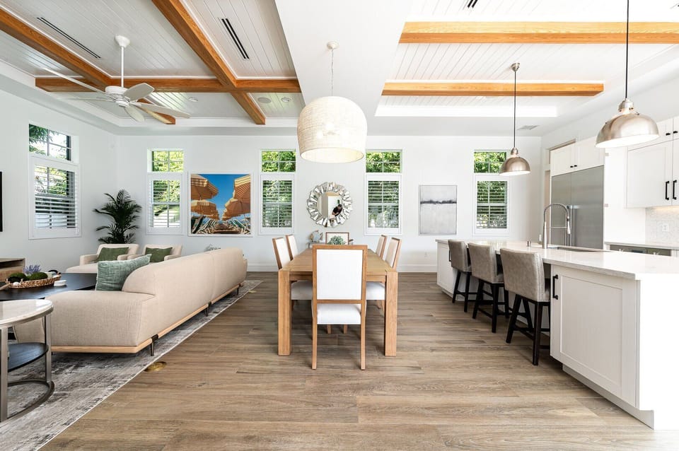 Open concept floorplan