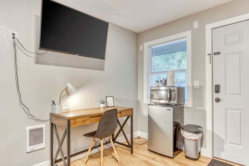 Fuel up simply! Enjoy the convenience of a mini-fridge, microwave & coffee maker during your stay.