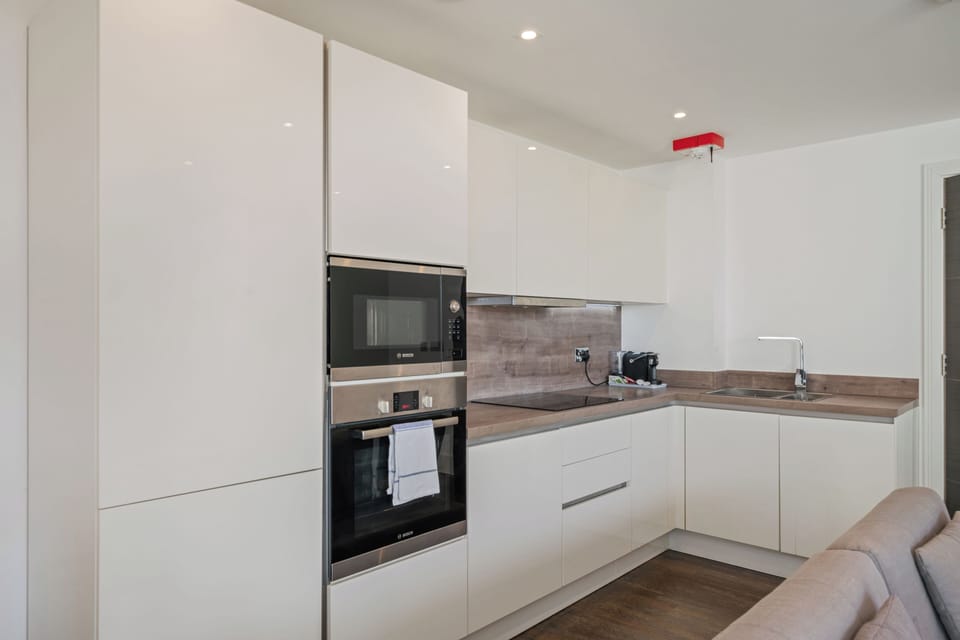 Premium Apartment, Kitchen, City View | Private kitchen | Full-size fridge, microwave, oven, stovetop