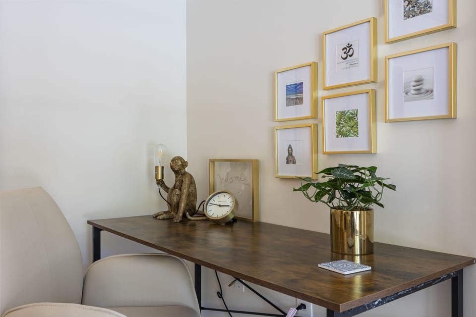 Office area in second bedroom