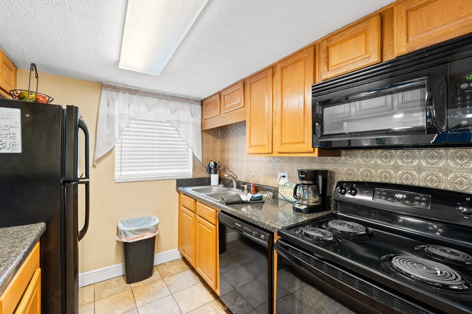 Fully stocked kitchen