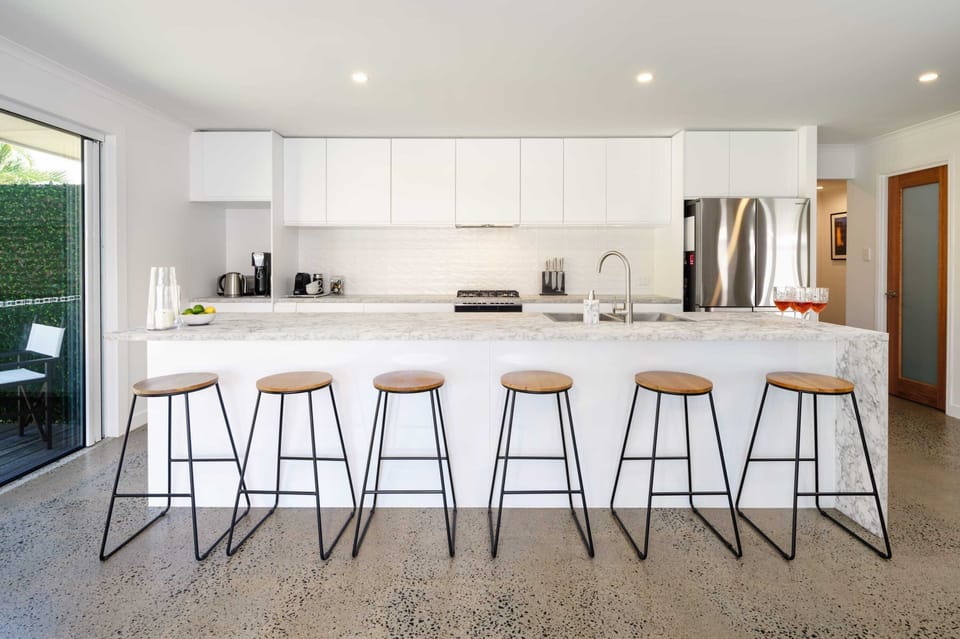 Take advantage of the fully equipped kitchen