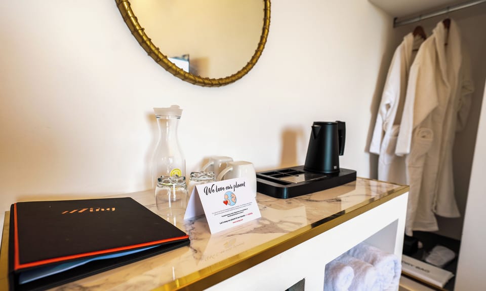 Deluxe Double Room | In-room safe, laptop workspace, blackout drapes, iron/ironing board
