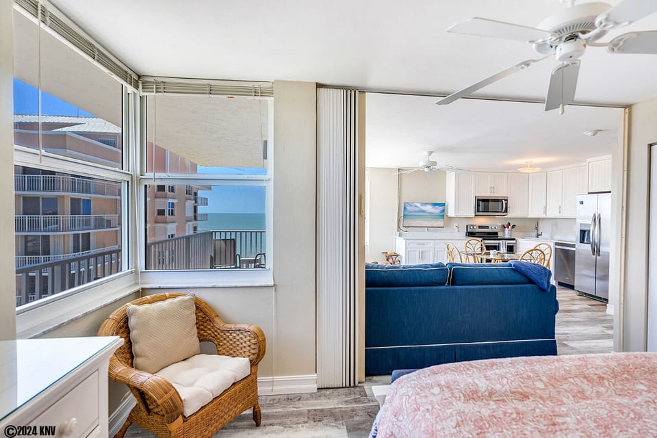 a room divider, offering privacy when it's time to retire. 