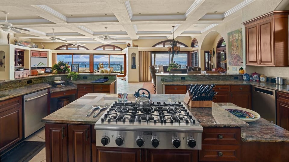 Paradisio Ho’o Kumu - Ocean View Kitchen - Parrish Kauai