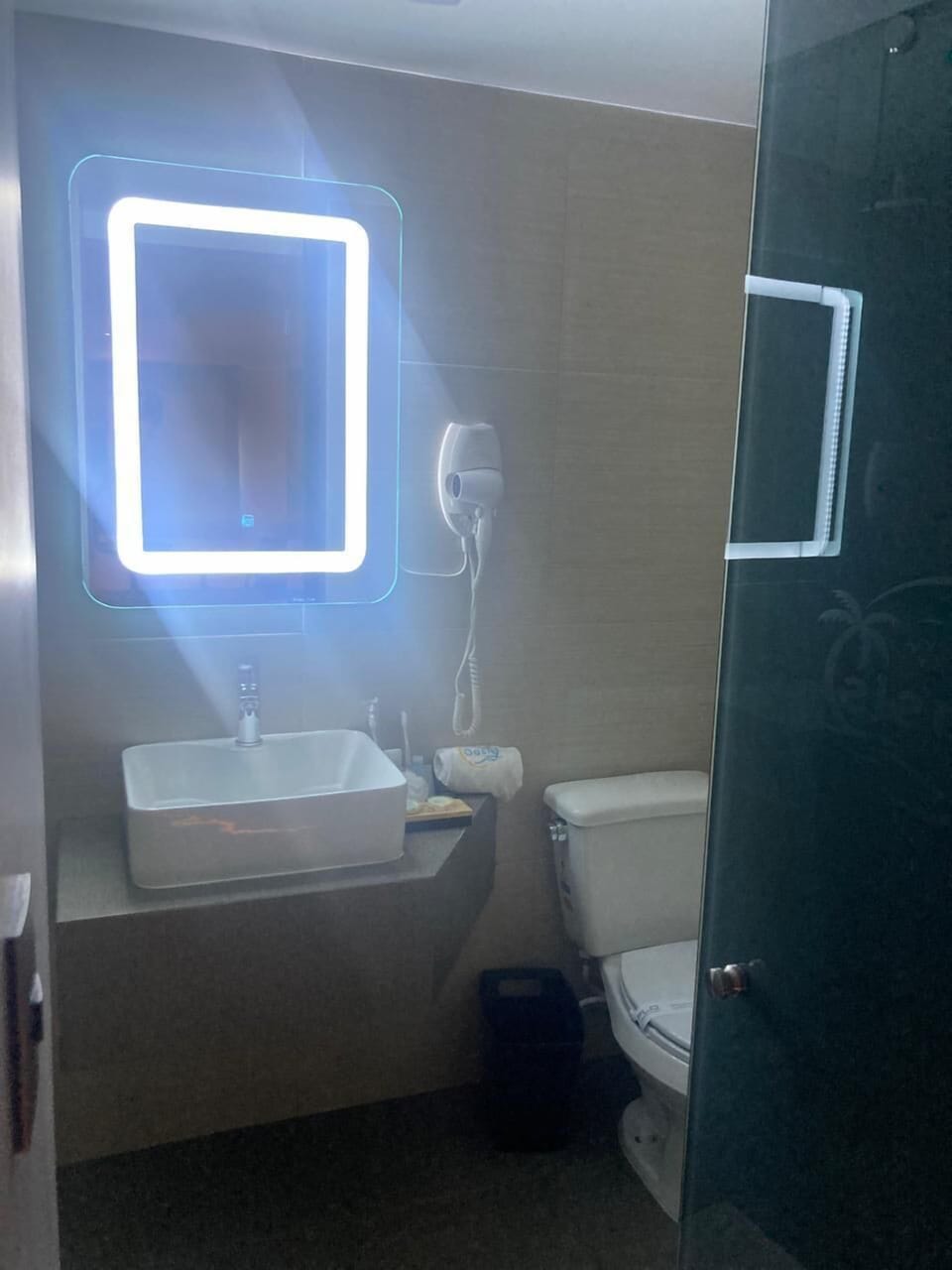 Business Room | Bathroom | Shower, hair dryer, towels, soap