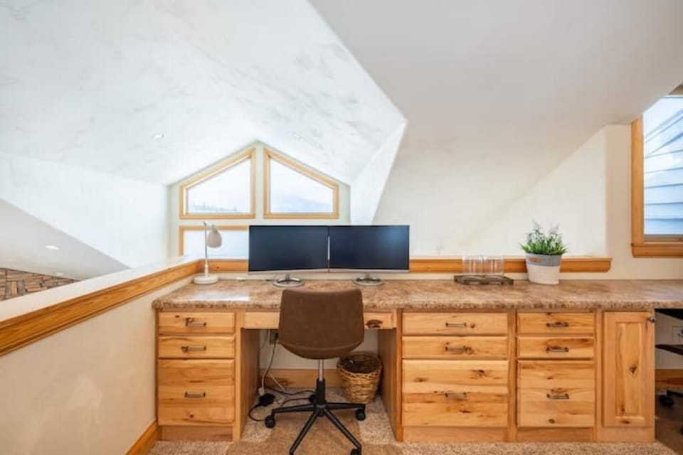 Upstairs office space with great views and natural light