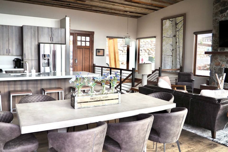 Enjoy the elegant living, kitchen & dining space on the main level of the home.