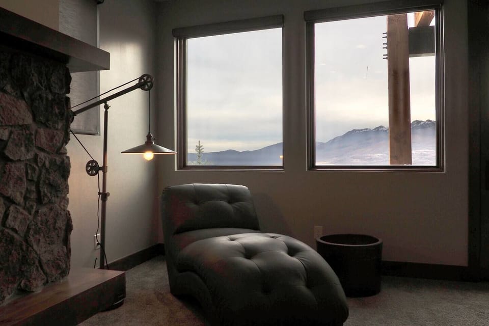 Enjoy the view from the second living room, located on the lower level.