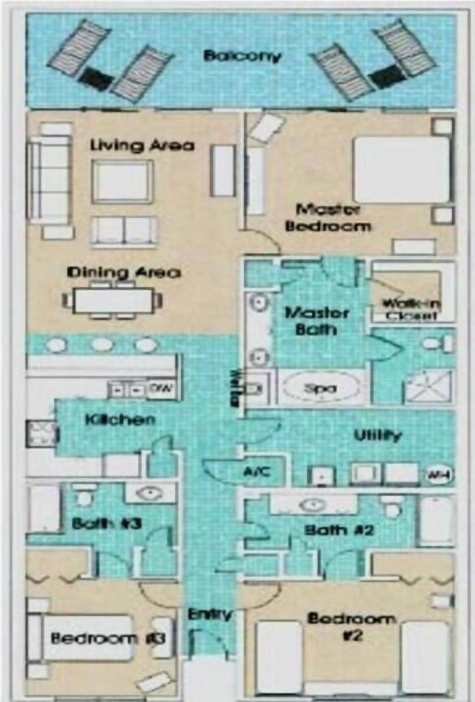 3 Bedroom Floor Plan