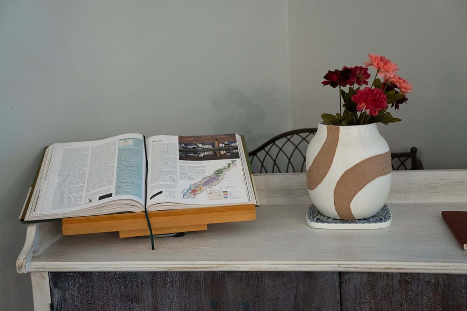 Decorative details throughout this waterfront vacation home