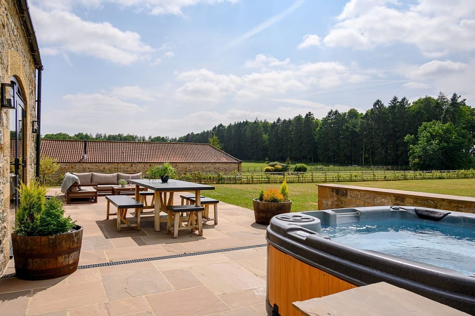 A large luxury holiday home in North Yorkshire with hot tub