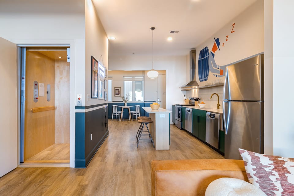Open floor plan.